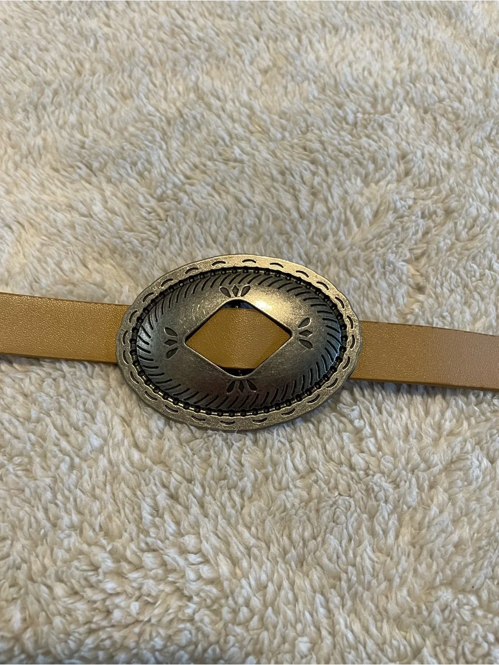 Tan Women's Western Concho Belt - Stylish Accent Accessory